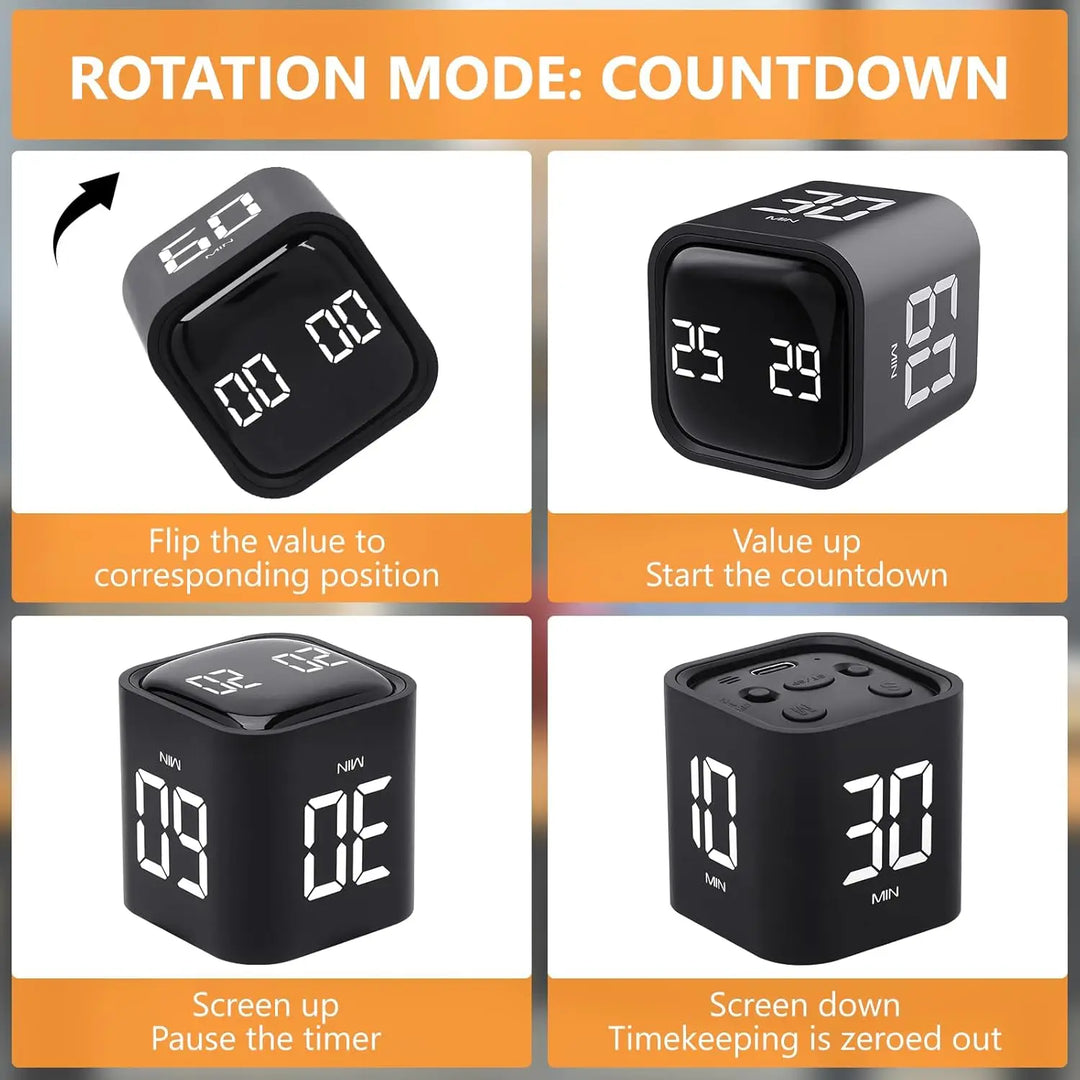 Skanto | Mini Cube Flip Digital Timer