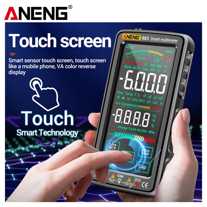 Skanto | 683 Smart Multimeter - High-End Touch, 6000 Counts, Oppladbar