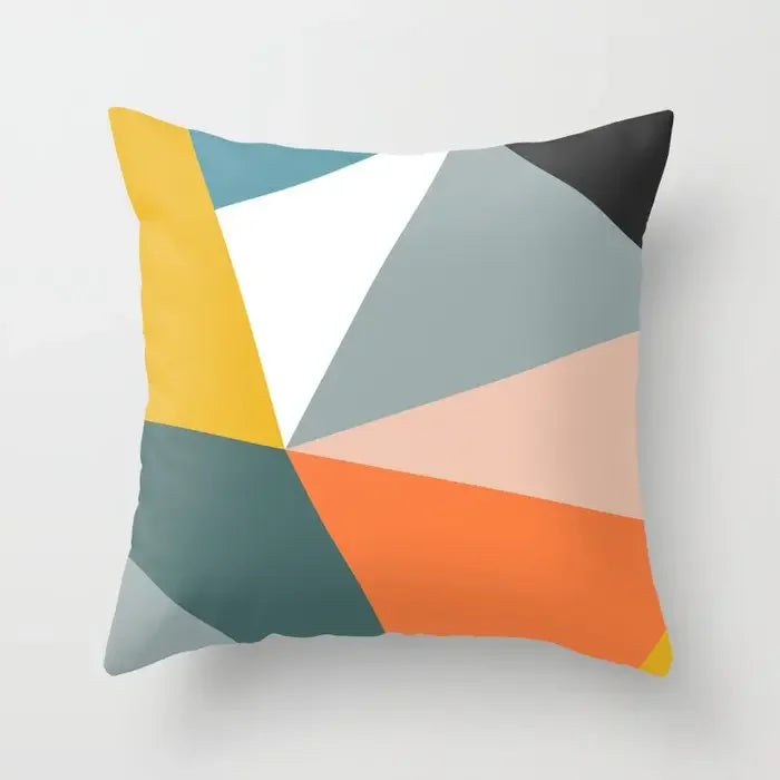 Modern Abstract Geometric Colorful Pillow Covers 45x45cm Cushion Cover for Sofa Throw Pillows 60x60cm 50x50cm Trendy Home Decor | Skanto