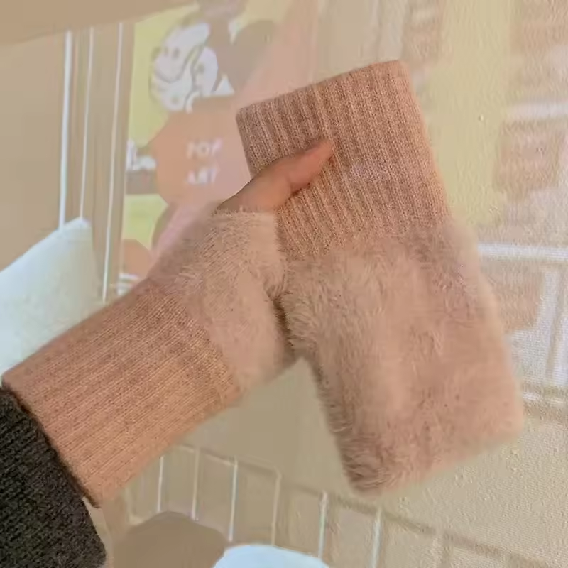Unisex Fleece Fingerless Gloves – Varme, Myke og Funksjonelle | Skanto