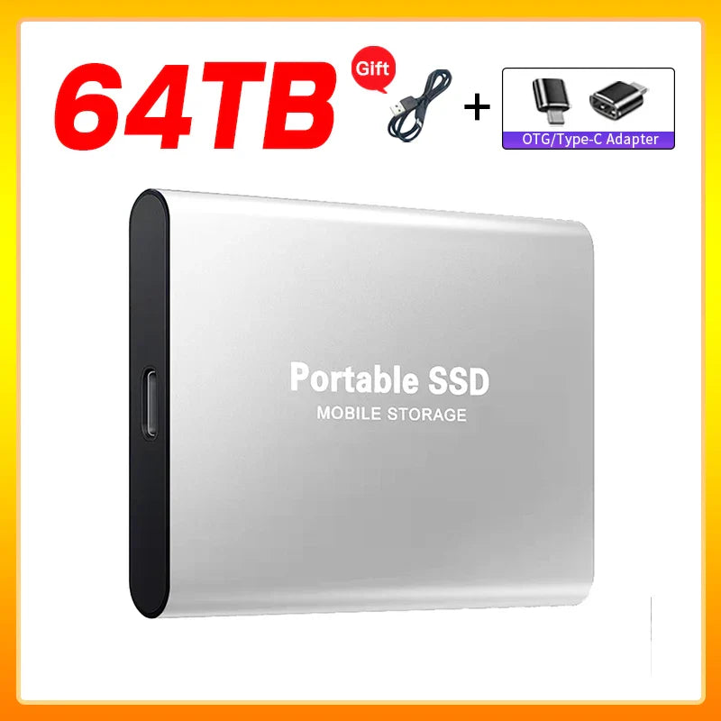 Skanto | Høyhastighets Ekstern Solid State Drive 1TB Bærbar Ekstern Harddisk ssd 2TB Ekstern harddisk ssd harddisk For Laptop Mac