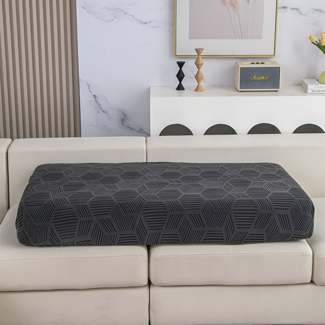 Jacquard Sofa Cover med Geometrisk Mønster – Myk & Katt-vennlig | Perfekt for Beskyttelse og Koselige Oppholdsrom | Skanto