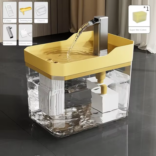 Skanto | Automatisk kattevannfontene med USB-pumpe og flertrinns filtrering