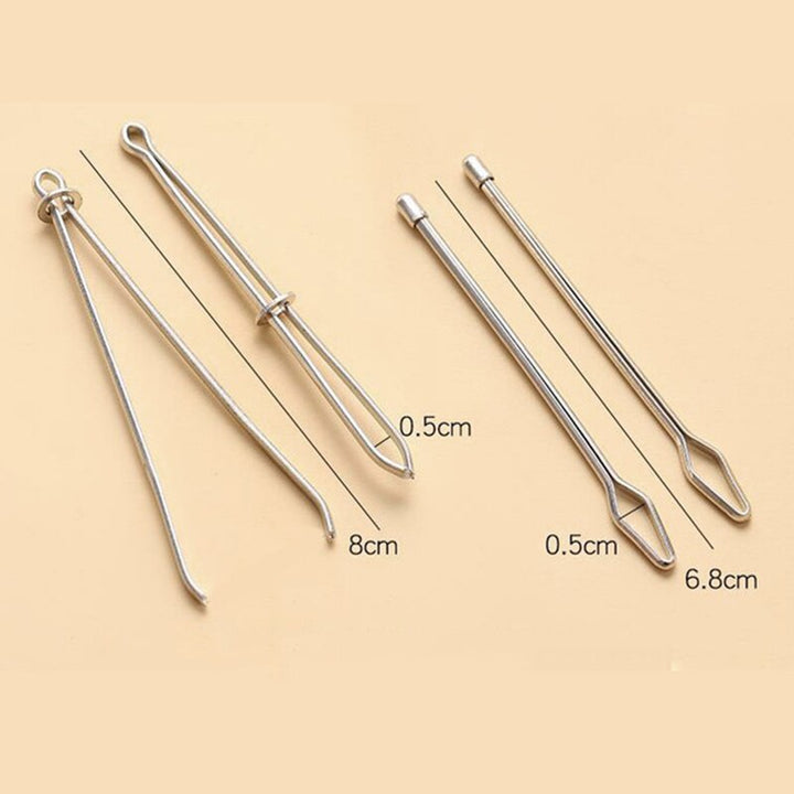 Skanto | 2Pcs Elastisk Tauetråder Pinsett Verktøy