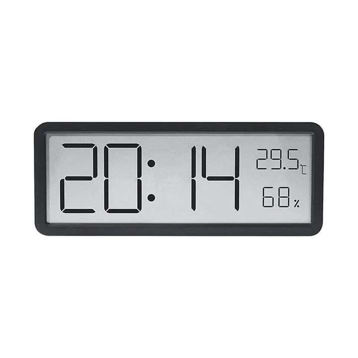 Skanto | TimeVibe Stor LED Digital Væskeveggklokke med Temperatur- og Fuktighetsdisplay
