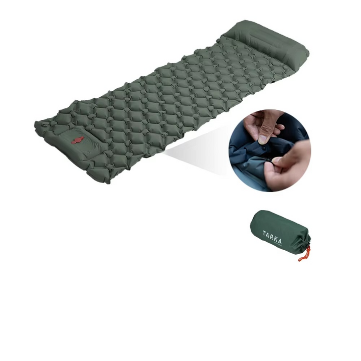 Skanto | Inflatable Camping Sleeping Pad with Built-in Pillow Self-Inflating Air Cushion for Hiking and Outdoor Travel