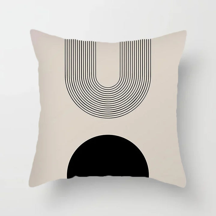 Modern Art Abstract Pattern Decorative Pillow Covers Creative Line Sofa Chair Cushion Cover Home Office Decor | Skanto