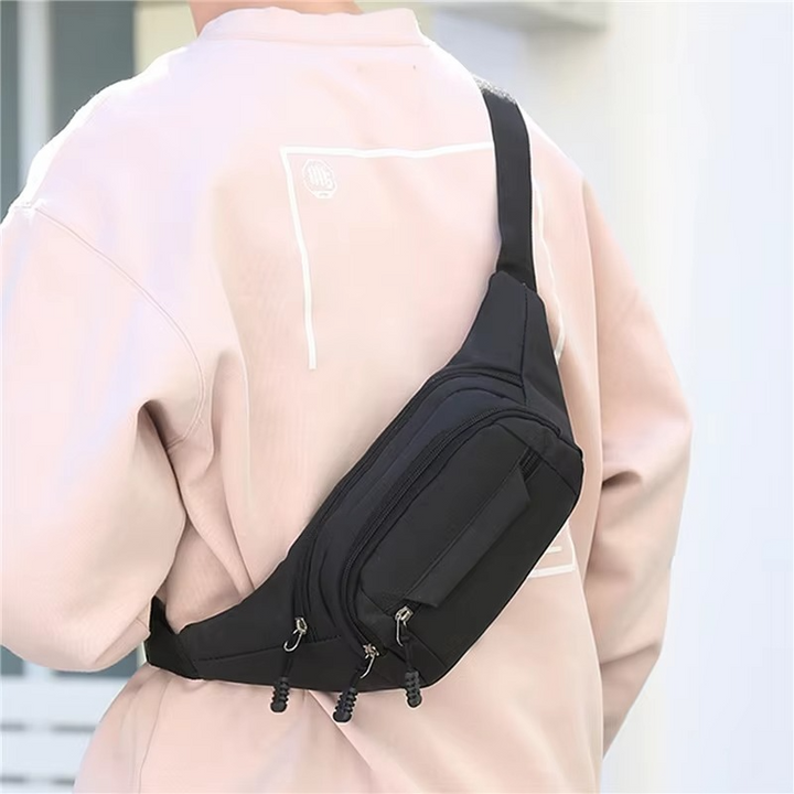 Skanto | Unisex Vanntett Lærveske for Midje og Crossbody for Friluftsliv