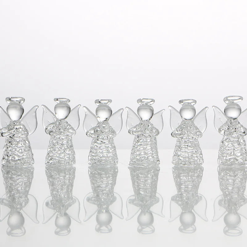 Skanto Angel Hjem Decor Husholdningsglass ornamenter Krystall Høy Transparent Kjærlig Romdekorasjon Tilbehør Engros