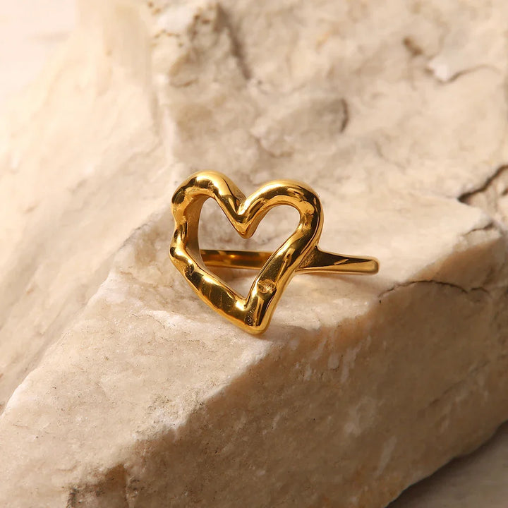 Skanto | 18k Smeltet Hjerte Ring