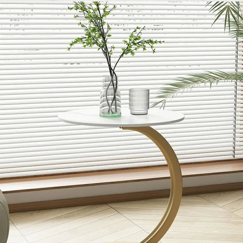 Skanto | Forsterket Rundt Sidebord for Stue og Soverom