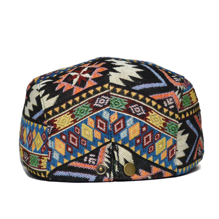 Skanto | Fargerik Retro Flat Cap – Vintage-Inspirert Bomullshatt for Alle Sesonger