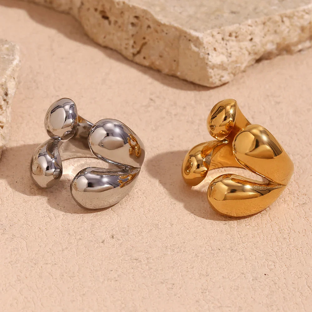 Skanto | 18k Fire Dråpe Bold Ring