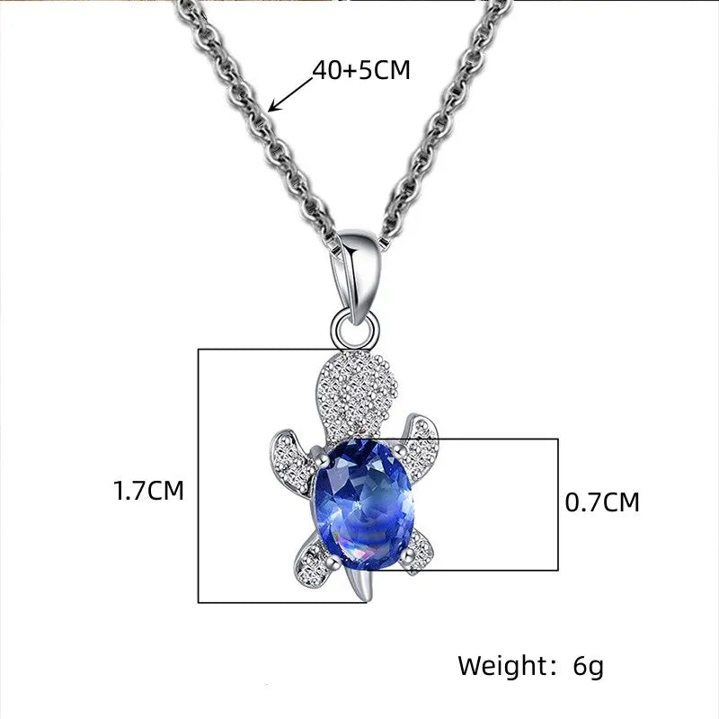 Skanto | Ocean Turtle Lucky Necklace Øredobbelsett