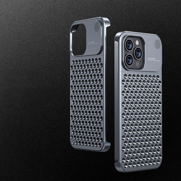 Skanto | Metal Vent Premium Aluminiumlegering iPhone-deksel