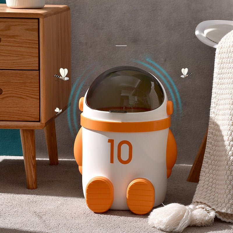 Norvo | Mini Astronaut Form Søt Kontor Søppelbøtte