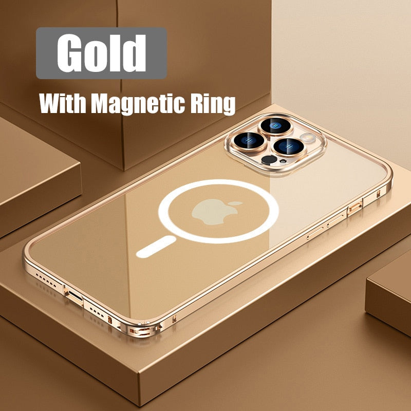 Skanto | Metall Bumper Aluminium Magnetisk Telefon Etui