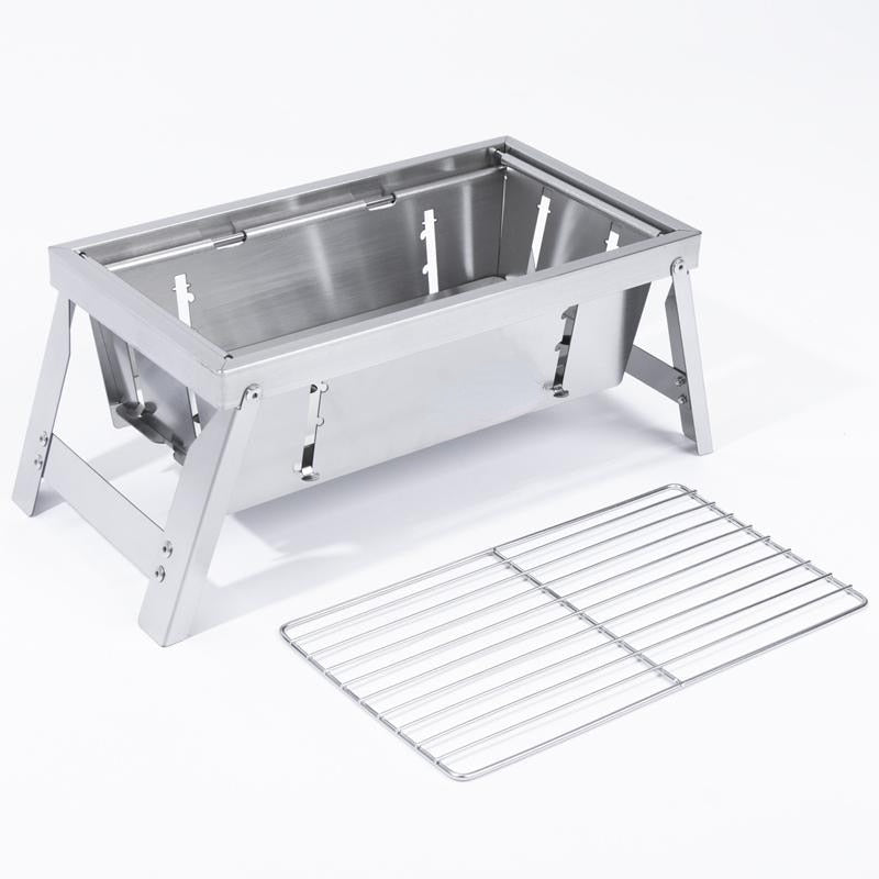Ultimate Camping Style Rustfritt Stål Sammenleggbar Grill | Skanto