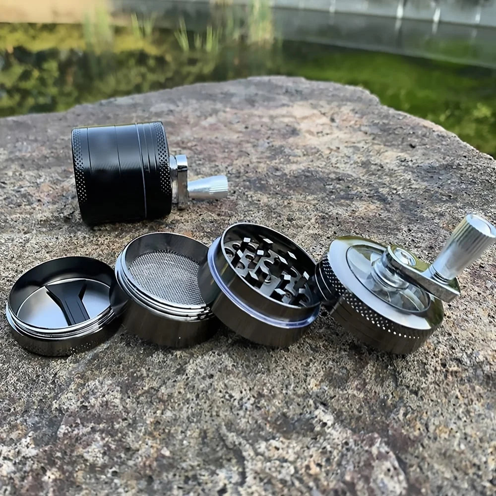 Skanto | Nøtte- og Hardkrydderkvern - Håndverktøy for å male muskatnøtt, ingefær, steinsalt og pepperkorn