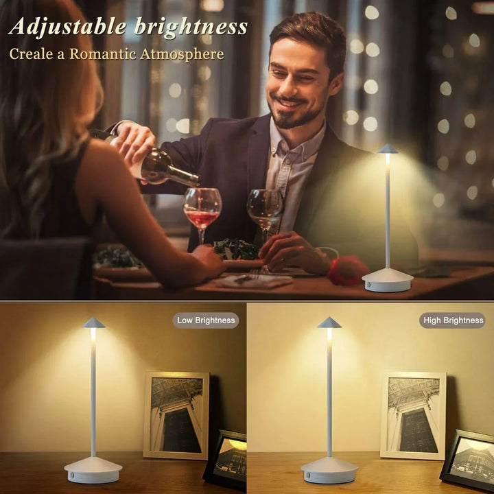 Skanto | Raderbar Bordlampe Kreativ Spisestue Berøring Led Hotell Bar Kaffe Pina Pro Bordlampe Dekorativ Skrivebordslampe