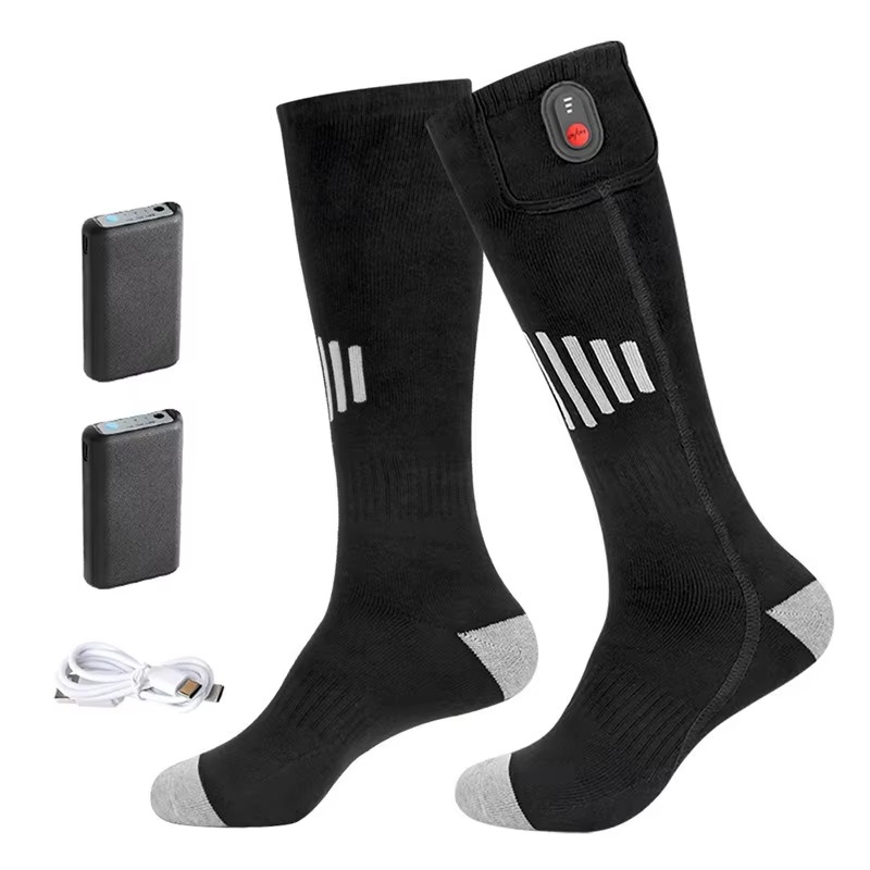 Wiederaufladbare, med USB-utstyr Socken med elektrisk varmefunksjon for kaldt vann