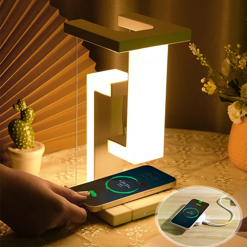 Svevende Glow Trådløs Lading Lampe | Skanto
