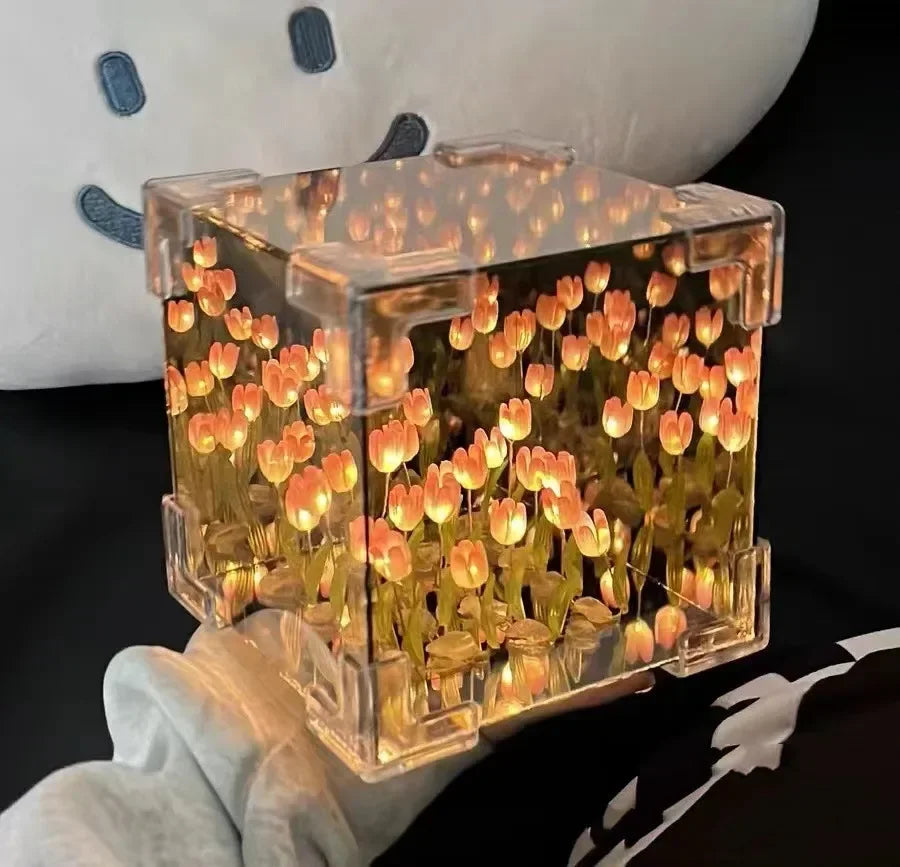3D Tulip DIY Skantoomster Kuben Nattlampe | Skanto