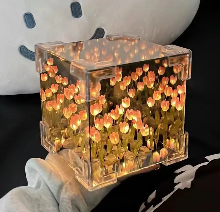 3D Tulip DIY Skantoomster Kuben Nattlampe | Skanto
