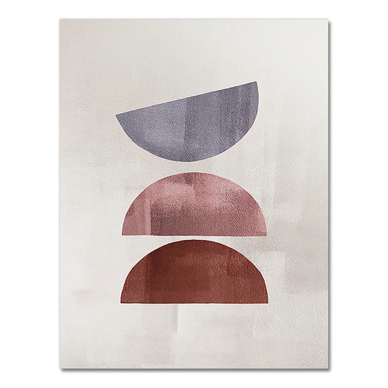 Skanto Scandinavian Minimalist Geometric Dark Neutral Colors Wall Art Fine Art Canvas Prints Modern Abstract Pictures for Living Room Home Decor | Skanto