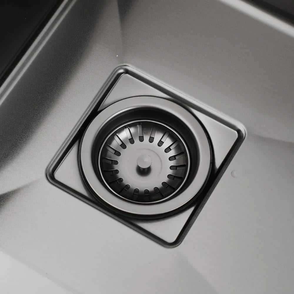 AquaGuard Rustfritt Stål Vaskestrainer med Luktfilter – Pop-Up Stopper & Anti-Blocking Kurv Skanto