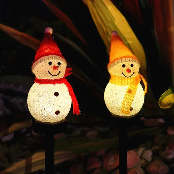 Solar-Powered Snowman Lamp - SolarSnow | Skanto