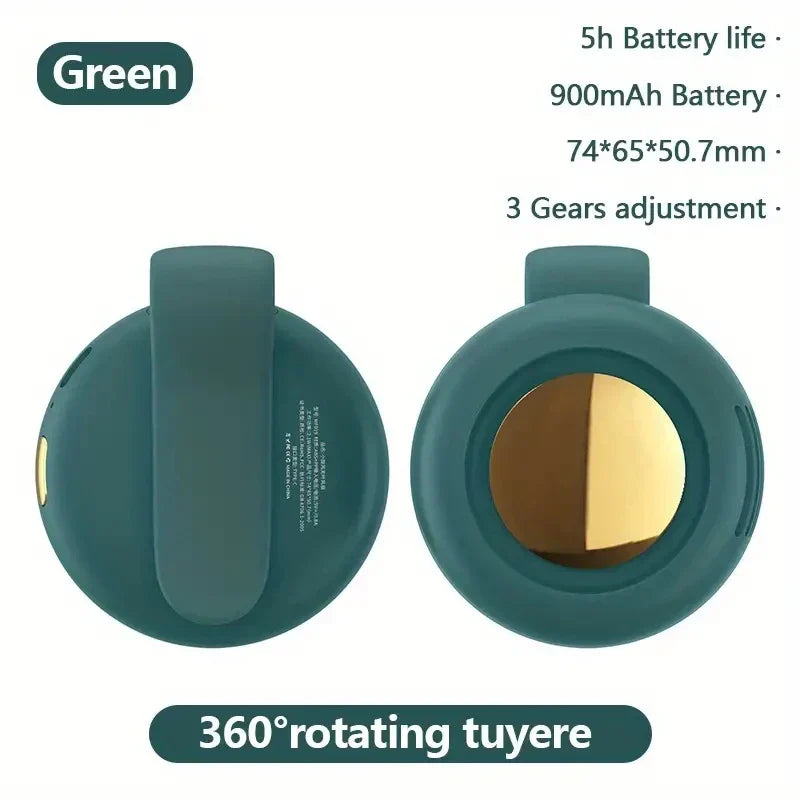 Norvo | BreezeClip Mini-Vifte | Stille, bærbar og 360° roterbar for barn og på farten