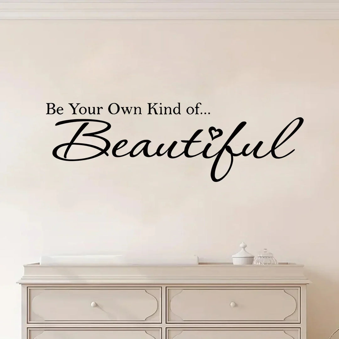 Beautiful Inspiring Quote Wall Sticker Removable Peel and Stick Word Art Wall Decor for Living Room Bedroom Creative DIY Home Decor | Skanto