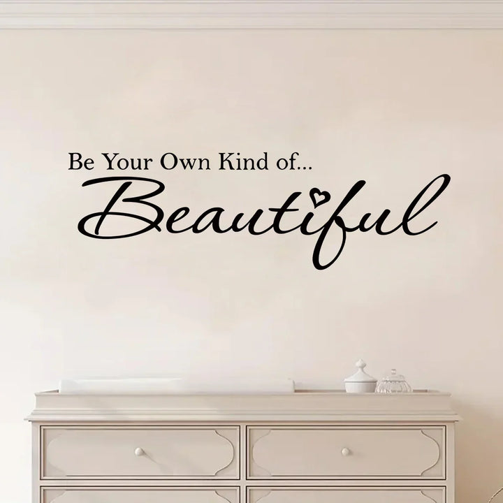 Beautiful Inspiring Quote Wall Sticker Removable Peel and Stick Word Art Wall Decor for Living Room Bedroom Creative DIY Home Decor | Skanto
