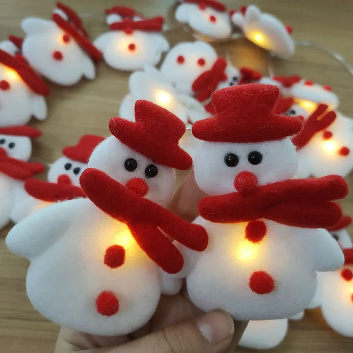 Skanto | SnowmanGlow | Plysj Snømann Festbelysning