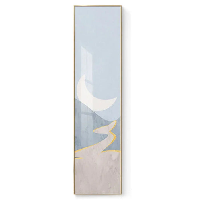 Minimalist Urban Abstract Wall Art Fine Art Canvas Prints Tall Vertical Pictures for Entry Foyer Living Room Home Office Decor | Skanto
