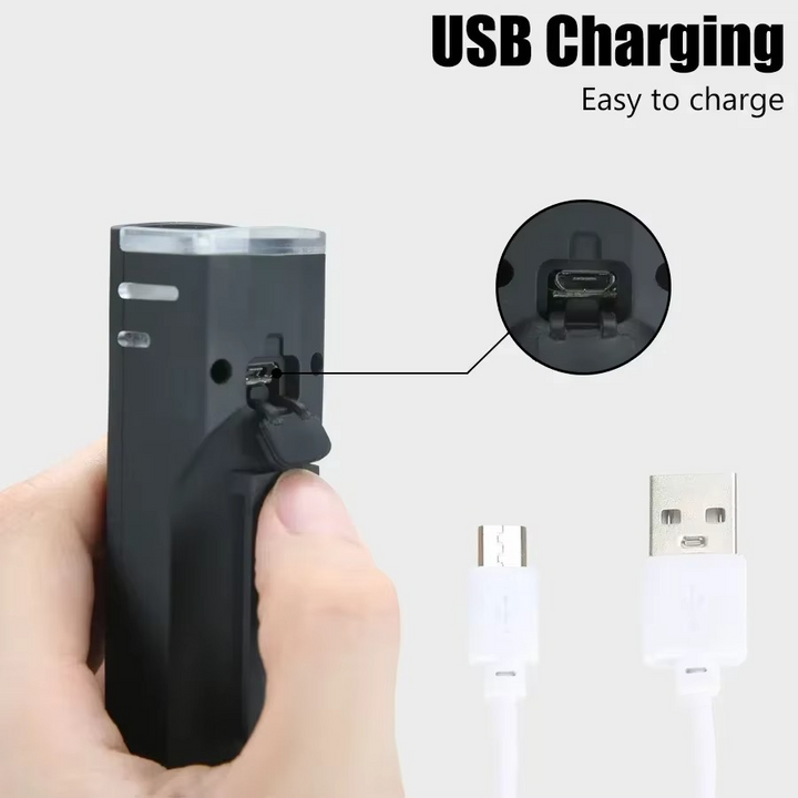 Skanto | USB Oppladbart Sykkel Front- og Baklys Sett med LED Hodelykt for Nattsykling