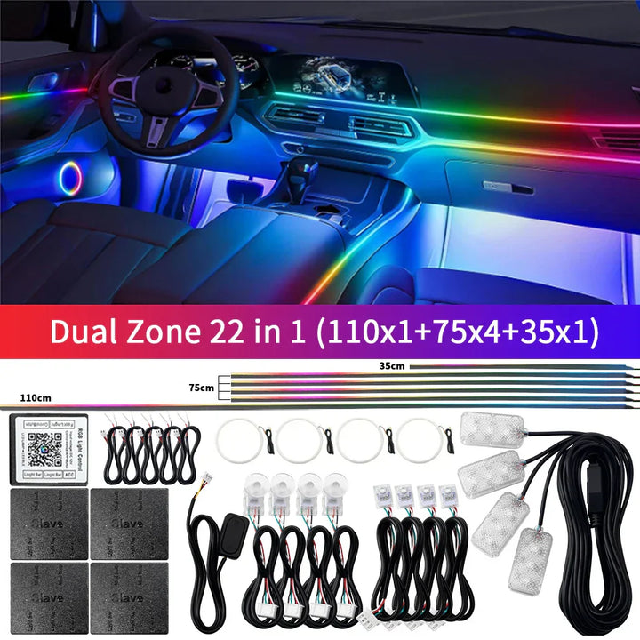 Skanto | Bluetooth RGB Symphony Bil Ambient Light Kit