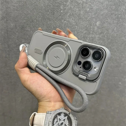 Skanto | Magnetisk Myk Håndleddsbrakett Linsebeskyttelse iPhone Etui