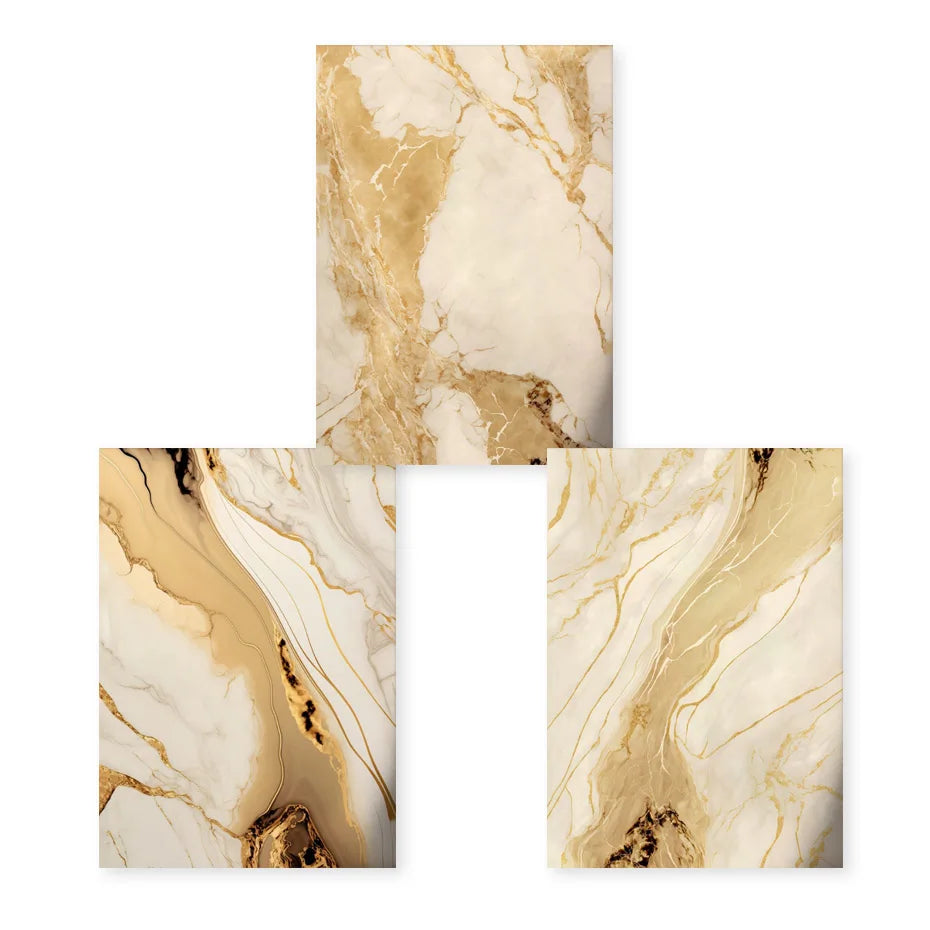 Modern Abstract Black Beige Gold Fluid Marble Print Wall Art Fine Art Canvas Prints Pictures For Living Room Bedroom Art Decor | Skanto