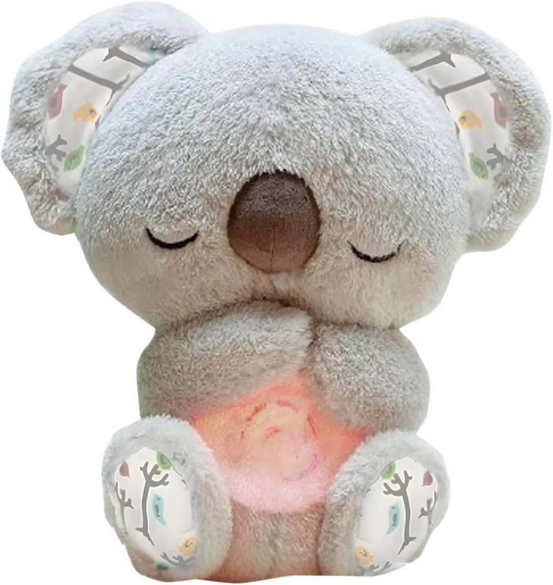 Skanto | Koseklump Koala Plush Søvnkamerat med Mild Glød og Beroligende Lyder