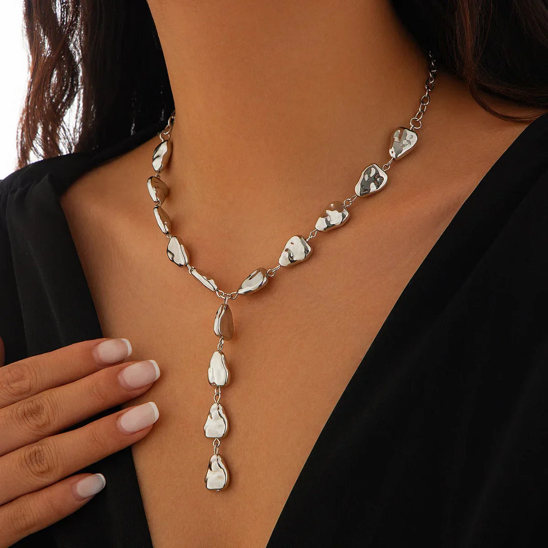 Skanto | Moderne stein inspirert lariat-halskjede
