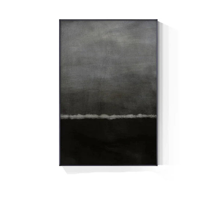 Blå-grå industri abstrakt veggkunst fine kunst lerrettrykk moderne kunst for moderne stue spisestue hjemme-kontor foyer kunst dekor | Skanto