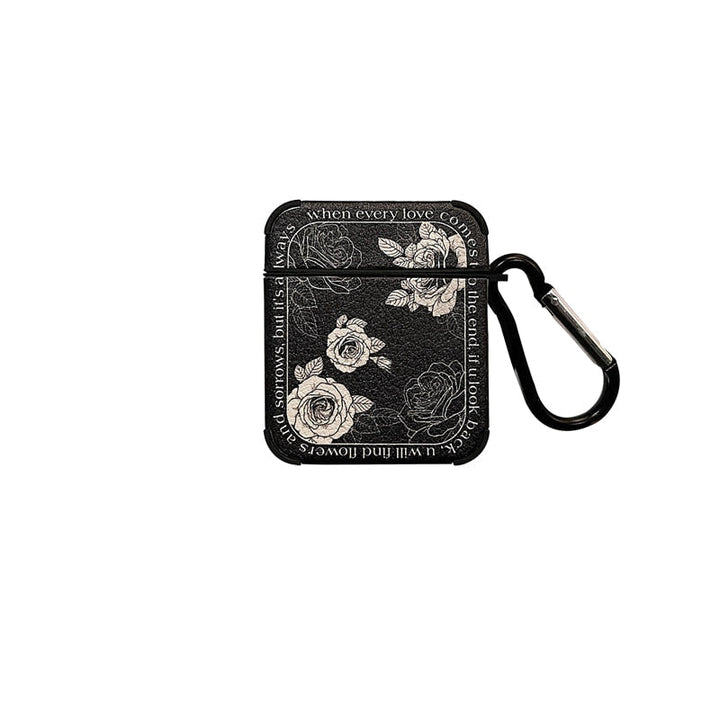 Skanto | Kunstnerisk Blomst Lær Airpods Etui