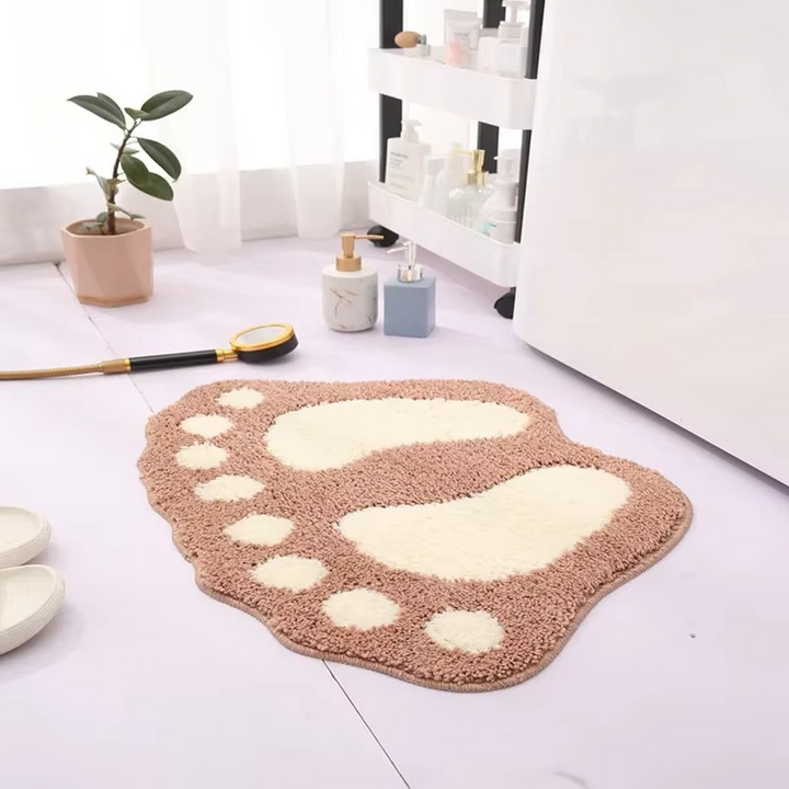 Skanto | Luksuriøs Ultra-Tynn Fiber Badmatte, Super Absorberende og Rutsjebeskyttende