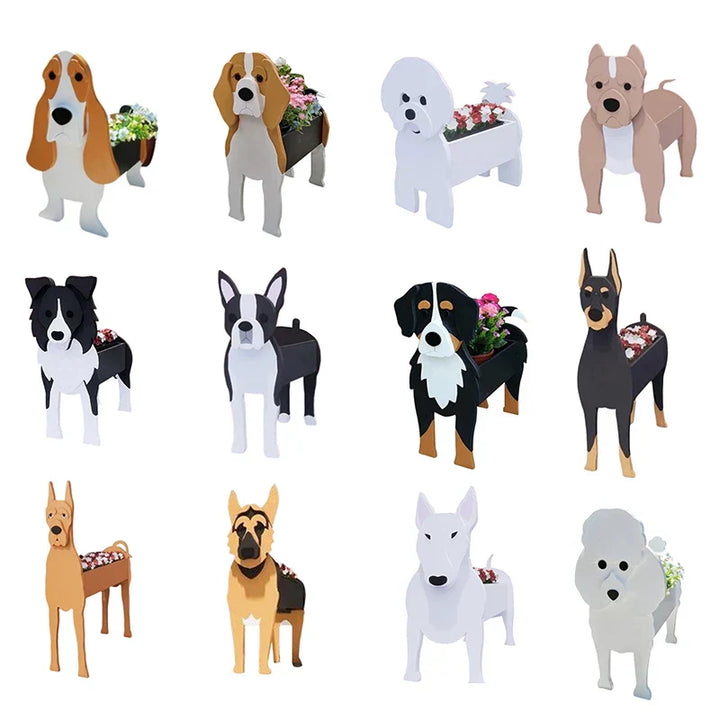Skanto | Blomsterpotte - Pawsome - Hund Plantebeholder - Ulike Raser