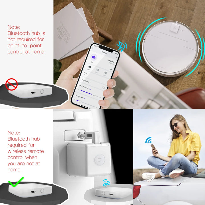 Tuya Fingerbot Knapptaster - Wifi Programmerbar Kontroll via SmartLife Google Alexa Apps