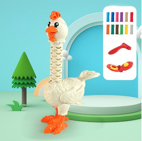 Skanto | Fargerik DIY Tull Feathered Kyllingleke