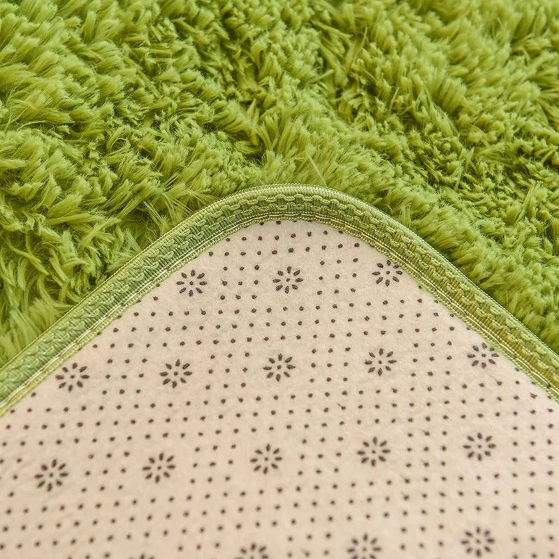 Flauschiger, ultraweicher, rutschfester Teppich mit Memory-Schaum-Kissen