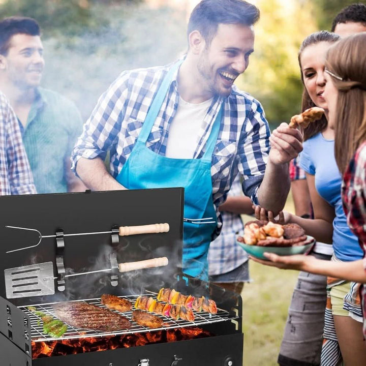 Skanto | Foldbar Stålgrill for Mobil BBQ & Spontan Grillmoro